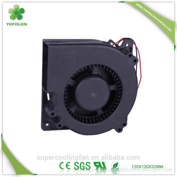 120x120x32mm DB1232B12H 12V Two Ball 120mm DC Blower Fan